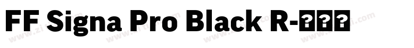 FF Signa Pro Black R字体转换
